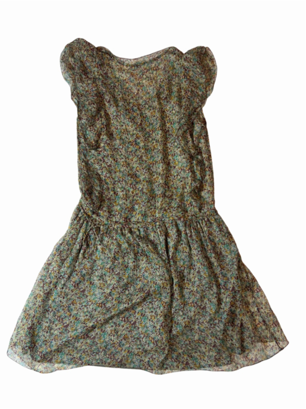 Zadig & Voltaire Deluxe Rimana Silk Floral Short Sleeve Mini Dress M